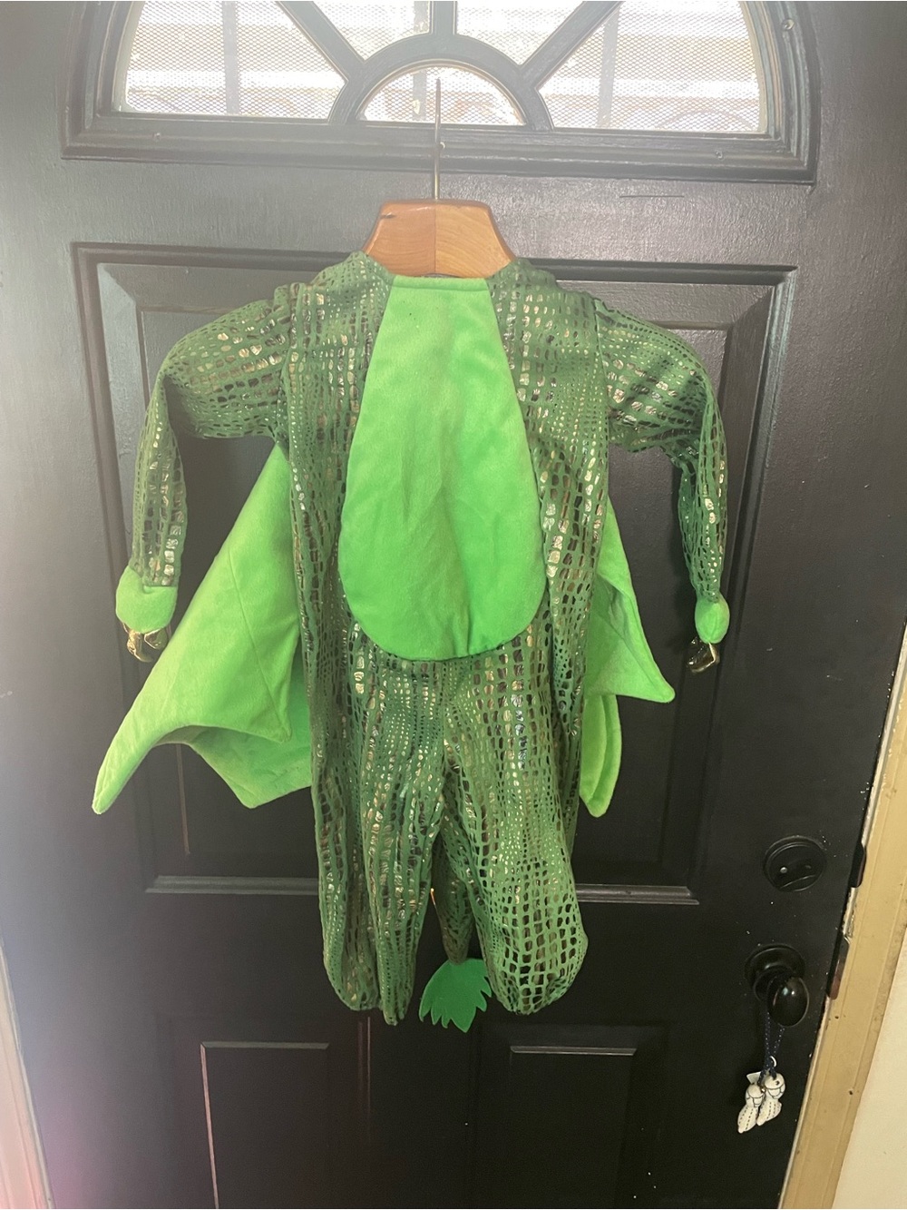 Kids Green Dragon Costume with Wings and Tail